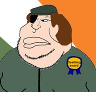 autistic big_lips brown_hair clothes faggot flag:ireland green green_shirt hat ireland irishgmodslayer medal obsessed orange seething stubble variant:meximutt white_skin // 299x287 // 34.6KB