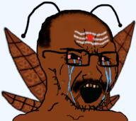 crying hindflea hindroach hindu india indian jeet pajeet variant:cryboy_soyjak yellow_teeth // 808x718 // 265.9KB