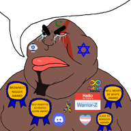 angry autism brown_skin crying discord fat islam kratos meta:tagme star_of_david tranny transheart variant:meximutt warrior-z_(user) will_never_be_white_award // 2000x2000 // 199.6KB