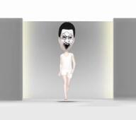 3d animated clothes ear full_body glasses hair open_mouth soyjak variant:markiplier_soyjak video white_skin // 640x568, 22.1s // 1.3MB