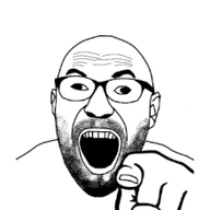 animated byonbyon glasses open_mouth pointing poyopoyo stubble variant:cirrus // 219x255 // 234.3KB