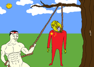 3soyjaks ack asian buff china chinksectoid flag: flag:china flag:imperial_japan flag:japan flag:peoples_republic_of_china glasses jap japan japanese_empire lynching rope subvariant:wholesome_soyjak tree variant:bernd variant:chudjak variant:gapejak yellow_skin // 2100x1500 // 129.1KB