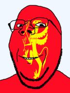 animal county flag flag:troms glasses griffin hair looking_at_you norway smile soyjak stubble subvariant:wholesome_soyjak teeth transparent_background troms variant:gapejak // 600x800 // 62.6KB