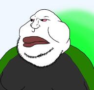 bloodshot_eyes brap brapjak_farty clothes fart farty_user fartycuck fat meta:old_shit obese old pink_sclera red_lips stubble variant:meximutt white_skin // 888x849 // 65.1KB