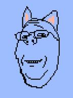 animal cat cat_ear ear eyebrows eyes glasses happy mouth nose pixel_art smile teeth variant:gapejak wplace // 495x661 // 8.2KB