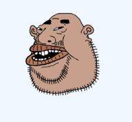 bald beard black_sclera brown_skin buck_teeth ear eyebrows fat fixed full_head head lips mutt open_mouth slant_eyes stubble subvariant:canuckmutt subvariant:impish_amerimutt teeth template variant:impish_soyak_ears variant:meximutt variant:pajeetjak // 888x818 // 19.0KB