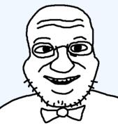 bowtie glasses israeli looking_at_you maia_poet smile soyjak stubble tranny transparent_background troon variant:unknown // 375x425 // 6.8KB