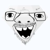 big_nose diamond gem open_mouth series:mineraljaks soyjak stubble variant:unknown // 400x400 // 38.7KB