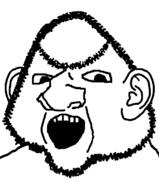 angry ear hair open_mouth soyjak stubble unibrow variant:ishish_soyak_ears // 598x724 // 15.3KB