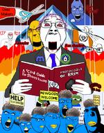 amphibian beak book coal coal_(minecraft) david_dees discord doctor dr_soyberg fdl fire flag frog gem gigachad holding_book holding_object janny marionette nas:pepe pepe_the_frog puppet scissors sproke subnas:apu subvariant:hornyson subvariant:wholesome_soyjak tranny twitter variant:a24_slowburn_soyjak variant:angry_soyjak variant:bernd variant:cobson variant:el_perro_rabioso variant:feraljak variant:gapejak variant:kuzjak variant:markiplier_soyjak variant:smugjak variant:soyak // 474x605 // 183.7KB