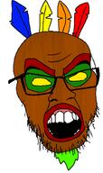 aku_aku crash_bandicoot feathers glasses head leaf mask stubble variant:feraljak wood // 809x1366 // 456.0KB
