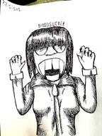 arm art blood clothes collared_shirt drawfag drawing female glasses hair hand ink meta:soytober meta:soytober2025 nails open_mouth painted_nails soyjak text vampire variant:soykio_kid // 3000x4000 // 8.1MB arm art blood clothes collared_shirt drawfag drawing female glasses hair hand ink meta:soytober meta:soytober2025 nails open_mouth painted_nails soyjak text vampire variant:soykio_kid // 3000x4000 // 8.1MB
