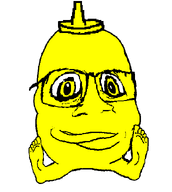 baby big_eyes bottle child condiment crossed_arms deformed distorted foot full_body kid mustard mustard_(user) series:deformed_baby_namefags subvariant:baby_condiment subvariant:condiment variant:feraljak yellow_eyes yellow_skin // 600x669 // 12.6KB