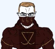 666 blond blue_eyes buff chud glasses mask poopson poopson_cult red_mask red_robes robes thrembo variant:chudjak // 1080x972 // 29.5KB