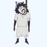 ack alphabet clothes dress fpe fundamental_paper_education gook hair hanging leaf miss_thavel open_mouth polo_shirt ripped_clothes rope shoe tongue tongue_out variant:bernd variant:gapejak // 2048x2048 // 59.6KB