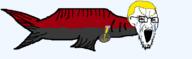 award badge crying eyes fish gills glasses grey_skin nate nose open_mouth red_eyes red_skin soyjak soyteen stubble variant:soyak yellow_hair // 780x240 // 12.5KB
