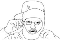 arm clothes ecstasy glasses hand hat soyjak spade stubble twizzy variant:unknown yeat // 1294x864 // 56.4KB