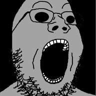 glasses grey npc open_mouth soyjak stubble variant:gapejak // 602x796 // 28.8KB