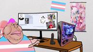 HAMAS_2_IS_A_HEALTHY_PURE_CUMSKIN ai_generated animated anime bait brown_skin dildo discord gooning pink_hair qa_(soyjak_party) song spadeson tranny transgender_flag variant:chudjak variant:meximutt video // 1920x1080, 139.4s // 11.2MB