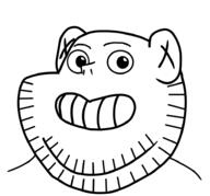 animated calarts ear grin redraw smile soyjak stubble variant:impish_soyak_ears wink // 941x875 // 48.7KB