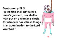 ack bible bible_quote bible_verse blood bloodshot_eyes clothes crying deuteronomy_(bible) deuteronomy_22:5 flag flag:transgender_pride_flag full_body glasses god hair hand hanging leg man mustache neovagina noose open_mouth purple_hair rope soyjak stubble suicide teeth text tongue tranny variant:bernd woman yellow_teeth // 4267x2908 // 930.2KB