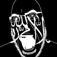 al_qaeda angry arabic_text flag glasses open_mouth soyjak stubble text variant:cobson // 721x720 // 30.4KB