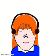animated ext=gif eyes_closed female freckles ginger_hair happy headphones listening listening_to_music meta:not_oc mouth_closed redhead subvariant:vlodette variant:vlodson vloderald white_skin // 360x400 // 237.1KB