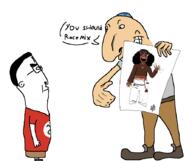 2soyjaks black black_skin chud jewish_nose judaism queen_of_hearts racemixing soy soylent subvariant:soyniqua swastika variant:chudjak variant:soytan // 892x748 // 69.0KB