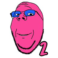 2 blue_glasses closed_mouth doll_(user) dollbooru glasses happy head looking_at_you number pink_skin series:dollbooru_counters smile soyjak stubble subvariant:wholesome_soyjak teeth template text transparent_background variant:gapejak // 800x800 // 17.0KB