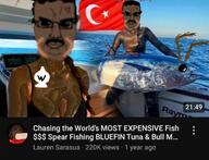 ARKAIM_IS_TERRYCREWS Fisherman bwc cockroach fishing flag shitskin tuna turkiye turkroach woman youtube // 480x368 // 134.6KB