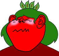 >~< Fembroot beetroot blush broot brootal closed_eyes closed_mouth ear female femjak leaf leaves meta:namefags red_skin series:foidjaks subvariant:female_impish_ears transparent_background variant:impish_soyak_ears woman // 836x800 // 103.9KB