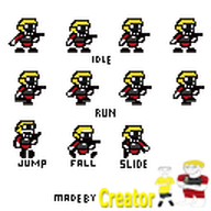 glasses i_wanna_be_the_guy kid smug sprite spritesheet subvariant:unbotheredchud that_one_fucking_picture_of_nate_being_a_smug_little_bastard the_kid(iwbtg) transparent_background variant:chudjak variant:soyak white_skin yellow_hair // 128x128 // 6.6KB