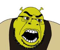 angry beard eyebrows glasses green_skin ogre open_mouth series:cobson_brothers shrek subvariant:ogreson variant:cobson // 872x737 // 45.3KB