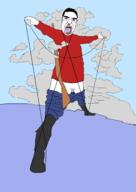 arm bloodshot_eyes boot cecil_rhodes clothes cloud crying globe gun hand leg map open_mouth penis rope the_rhodes_colossus tiny_penis tongue tshirt variant:chudjak // 5605x7938 // 1.0MB