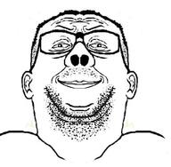 closed_mouth ear glasses hair mirrored mustache smile smug soyjak stubble variant:reaction_soyjak // 556x544 // 70.4KB