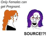 female glasses hair nordic_chad open_mouth purple_hair soyjak stubble teeth text tranny variant:feraljak // 1080x836 // 56.7KB