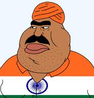 angry brahmin brown_skin flag flag:india hindu india indian indo-aryan jeet mustache nose obese pajeet subhuman subvariant:hindumutt thick_eyebrows turban ugly variant:meximutt // 888x926 // 49.5KB