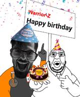 arm attention_whore award badge beard birthday_hat brown_hair chud_(soybooru) closed_eyes clothes crying dan gigachad hand hello_my_name_is_(sticker) im_a_lazy_faggot_so_tag_this_for_me meta:namefags nas:gigachad pointing smile subnas:gigayell variant:nopejeet warrior-z_(user) // 794x960 // 397.5KB