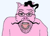 glasses hair hohol looking_at_you moustache mustache pig pigger ukraine variant:policejak // 1500x1100 // 115.8KB