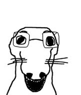 animal dog glasses open_mouth snout soyjak template variant:dogjak whisker // 684x806 // 5.3KB