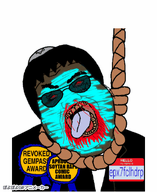 ack animated award blue clothes dark_skin epx7fclhdrp_(namefag) gill_koyim_(namefag) glasses glowing hello_my_name_is_(sticker) meta:gifspam meta:leaky meta:namefags poyopoyo red_eyes rope subvariant:hunky_twink_sex_machine suit sunglasses variant:alicia // 327x400 // 590.5KB