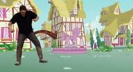 ack bloodshot_eyes cheese clothes dance drawn_background edit full_body glasses lee_goldson my_little_pony rope stubble thrembo variant:bernd video // 1920x1056, 17.4s // 19.8MB