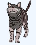 animal cat cat_ear closed_mouth ear grey meta:tagme no_background sad snout soyjak subvariant:impish_meowjak swede_(artist) variant:impish_soyak_ears whisker // 495x619 // 101.5KB