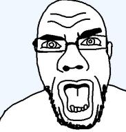 angry glasses open_mouth request soyjak stubble tagme_just_tagme_because_i_say_so_ok teeth transparent_background variant:jynxzijak white_skin // 367x385 // 11.7KB