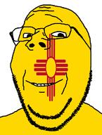 flag flag:new_mexico glasses looking_at_you new_mexico smile soyjak stubble subvariant:wholesome_soyjak teeth template united_states variant:gapejak // 582x772 // 16.3KB