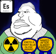 albert_einstein award awards big_lips blue einstein einsteinium element glowing hair mustache nas:award radiation radioactive series:elemental_mutts sweater variant:meximutt // 888x849 // 339.2KB
