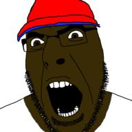 black_skin brown_eyes cap clothes hat nigger variant:cobson // 721x720 // 54.8KB