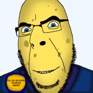 award badge blue_eyes blue_shirt glasses meta:tagme noctulian_freakybob(mass_shooter) smile spongebob_squarepants variant:cobson // 721x720 // 210.1KB