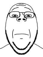 closed_mouth front_facing shaved subvariant:gapejak_front subvariant:wholesome_soyjak subvariant:wholesome_soyjak_front variant:gapejak white_skin worried // 600x800 // 13.3KB