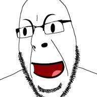 battle_for_dream_island glasses happy looking_to_the_left open_mouth soyjak stubble variant:cobson // 721x720 // 18.2KB